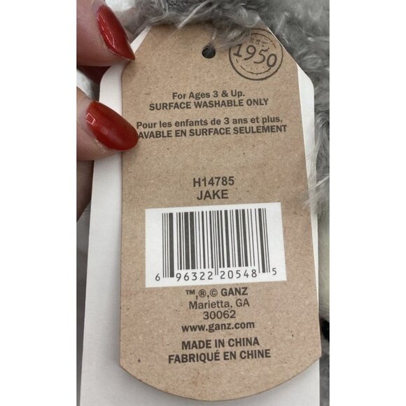 Ganz Hug Me Teddy Bear Jake Plush Stuffed Animal w/ Tags HTF Shaggy Collectible - Picture 8 of 11